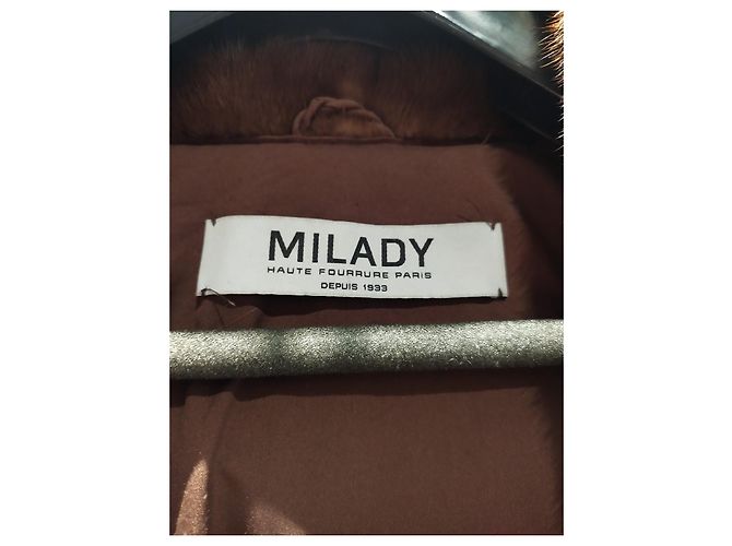 Abrigo de visón Milady Marrón Castaño - vista 3