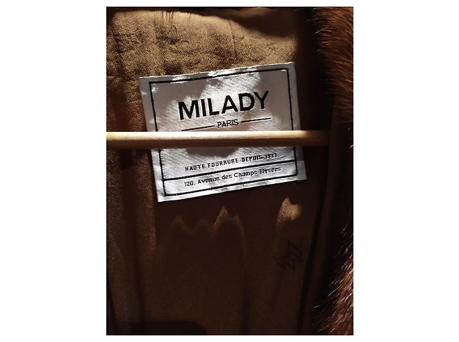 Abrigo de visón Milady Marrón Castaño - vista 2