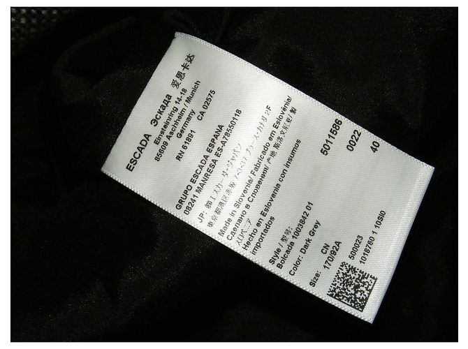 Escada Grey Wool Jacket - view 4