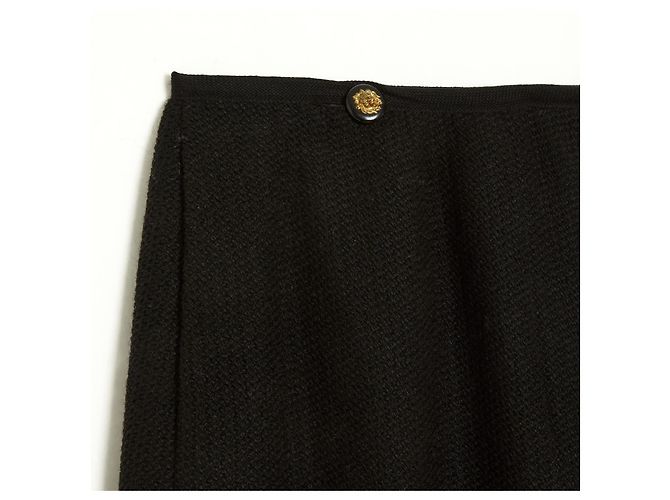 CHANEL ROCK CREATIONS WOLLE SCHWARZ WALLET FR38 - Ansicht 2