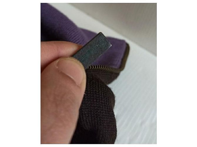 Suéter Etro Merino Lã Castanho escuro Roxo escuro - vista 4