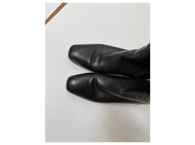 Gianvito Rossi Botas de piel negras Negro - vista 10