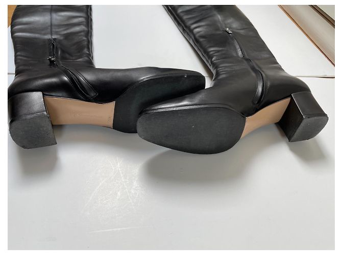 Gianvito Rossi Botas de piel negras Negro - vista 6