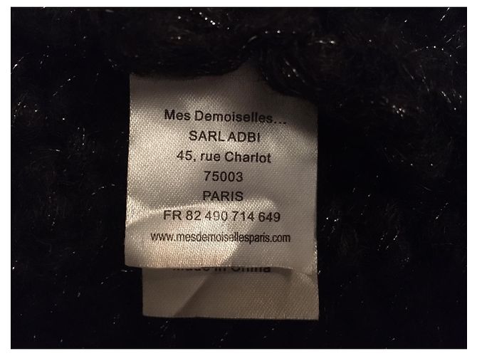 Mes Demoiselles ... lange Strickjacke, seltenes Colette-Modell Schwarz - Ansicht 11