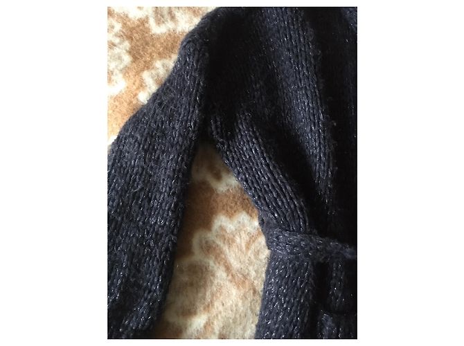 Mes Demoiselles ... lange Strickjacke, seltenes Colette-Modell Schwarz - Ansicht 7
