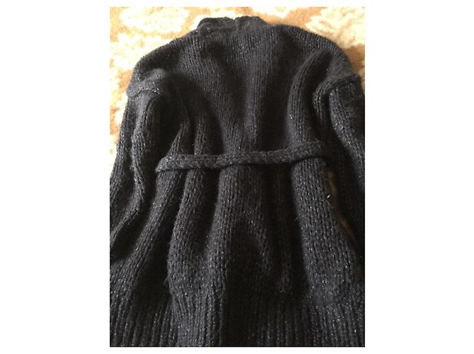 Mes Demoiselles ... lange Strickjacke, seltenes Colette-Modell Schwarz - Ansicht 9