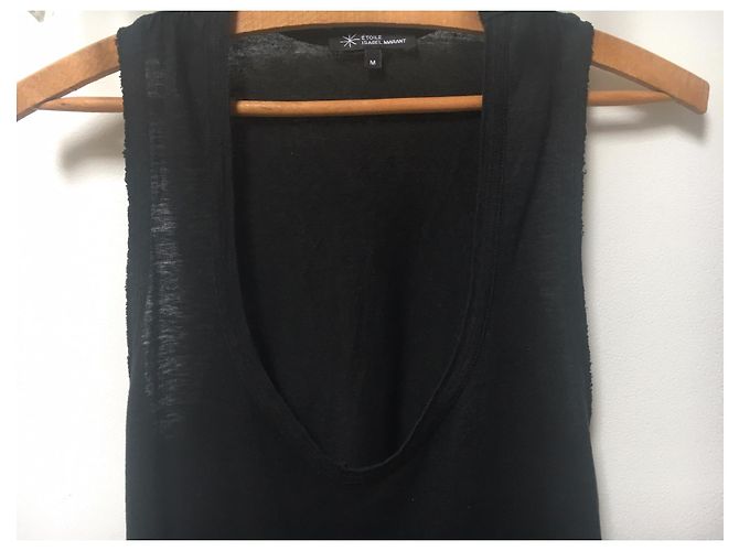 Isabel Marant Etoile Ärmelloses mittellanges schwarzes Kleid - Ansicht 5