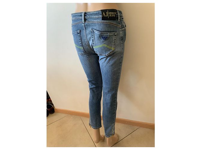 Armani Jeans Vaqueros Armani de denim azul talla 26 - vista 4