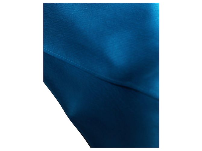 Abito da sera monospalla Zac Posen in triacetato blu - vista 8
