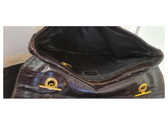 Borsa Lanvin Happy in tela e pitone Multicolore - vista 5