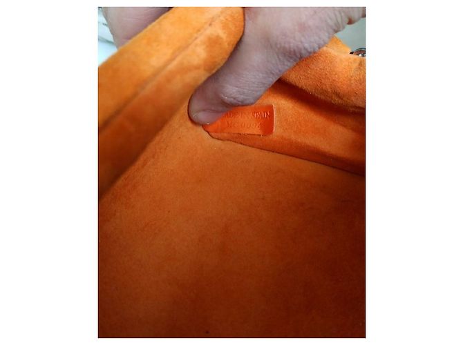 Pochette Givenchy in scamosciato arancione - vista 6