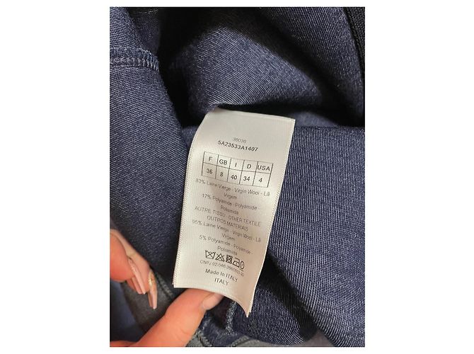 Christian Dior Grauer Wollpullover - Ansicht 2
