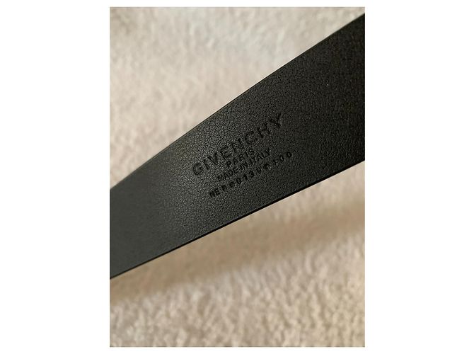 Givenchy 4G-Logo schwarzer Ledergürtel - Ansicht 3