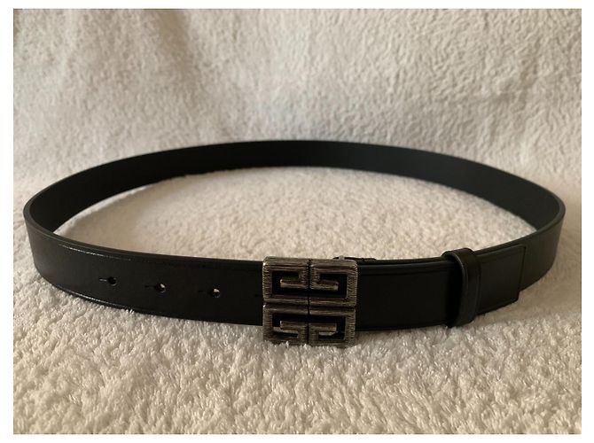 Givenchy 4G-Logo schwarzer Ledergürtel - Ansicht 4