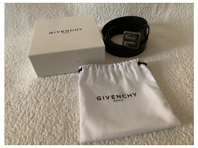 Givenchy 4G-Logo schwarzer Ledergürtel - Ansicht 7
