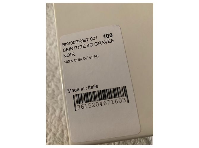 Givenchy 4G-Logo schwarzer Ledergürtel - Ansicht 8