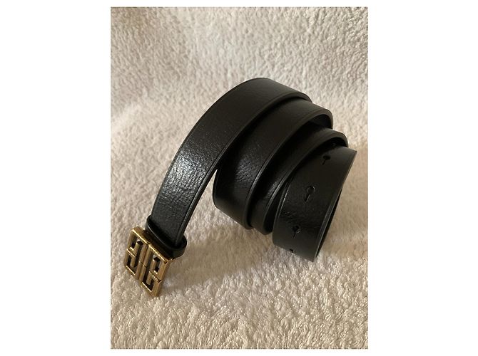 Givenchy 4G-Logo schwarzer Ledergürtel - Ansicht 2