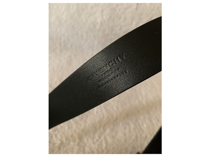Givenchy 4G-Logo schwarzer Ledergürtel - Ansicht 3