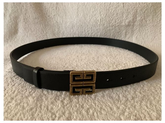 Givenchy 4G-Logo schwarzer Ledergürtel - Ansicht 4