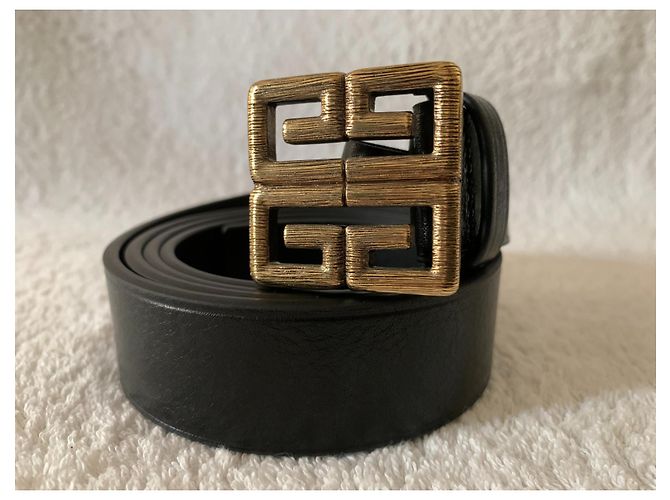 Givenchy 4G-Logo schwarzer Ledergürtel - Ansicht 6