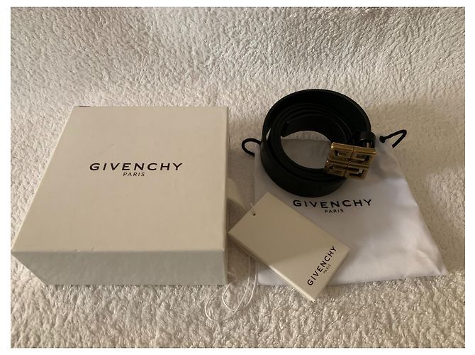 Givenchy 4G-Logo schwarzer Ledergürtel - Ansicht 7