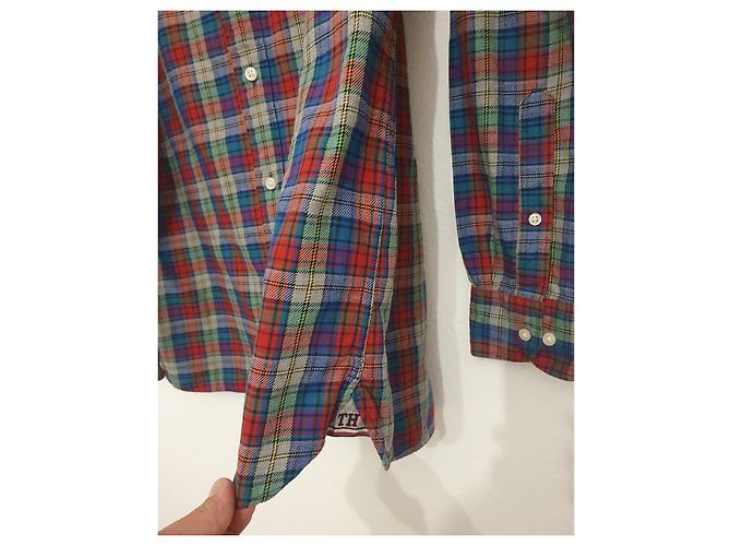 Tommy Hilfiger Baumwoll-Hemd mit Tartan-Muster Langarm Größe M Mehrfarben - Ansicht 3