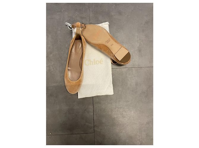 Ballerine in scamosciato beige Chloé - vista 2