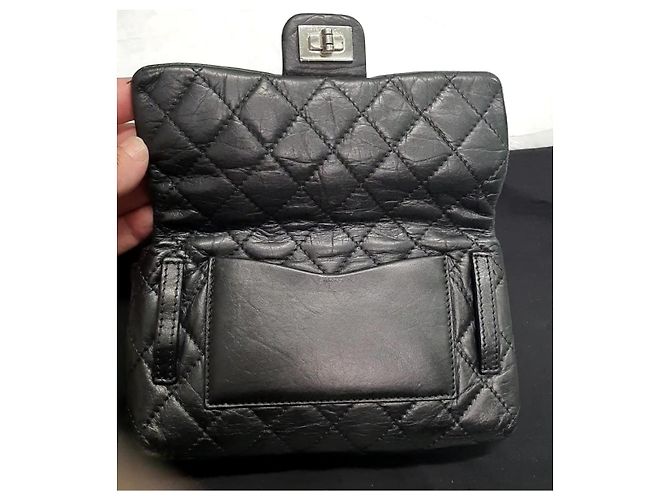 2.55 Marsupio/marsupio chanel uniforme Nero Argento - vista 10