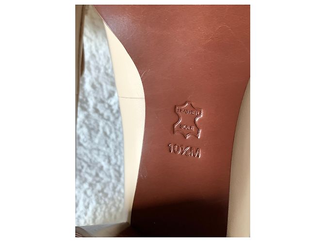 Tory Burch Mocassini alti pelle panna Crudo - vista 10