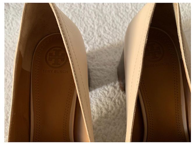 Tory Burch Mocassini alti pelle panna Crudo - vista 5