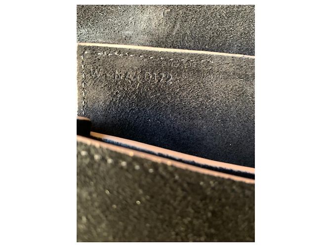 Céline Bolsa de ombro em couro preto Diamond - vista 9