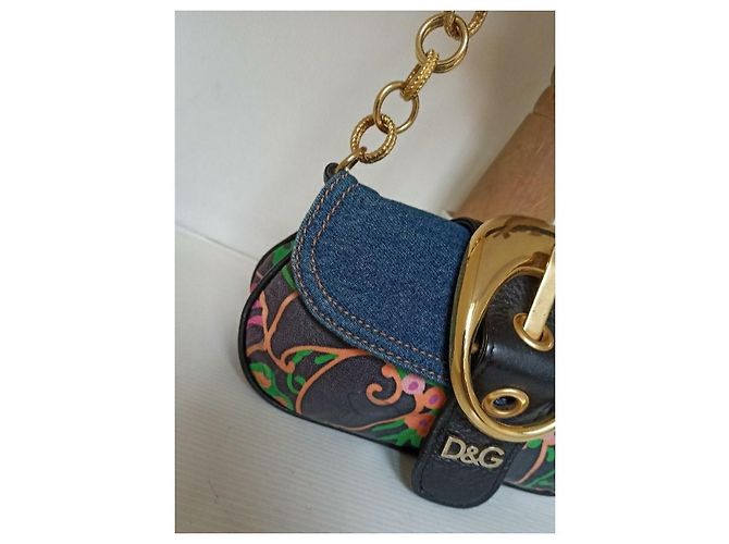 Dolce & Gabbana D&G Ledertasche mit Blumenmuster Mehrfarben - Ansicht 10