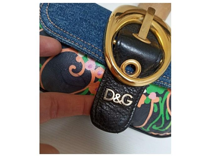 Dolce & Gabbana D&G Ledertasche mit Blumenmuster Mehrfarben - Ansicht 11