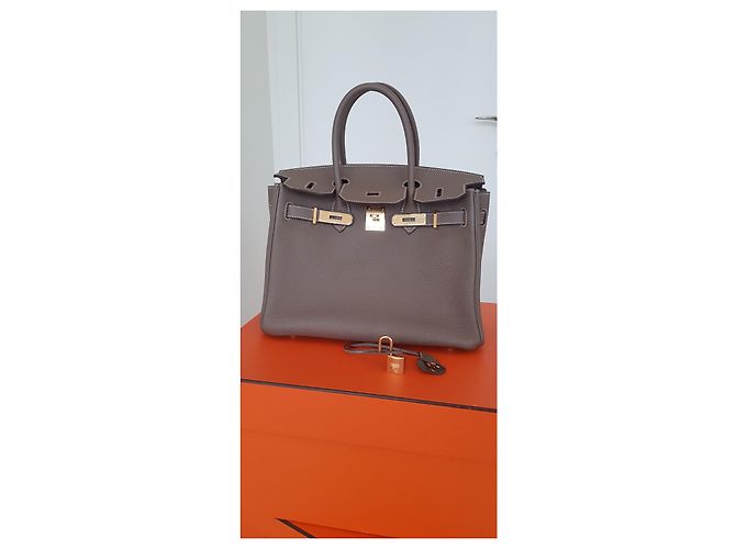 Hermès Birkin 30 CAVO TOGO Taupe - vista 9