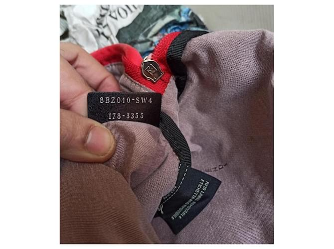 Fendi zaino rosso con patch - vista 8