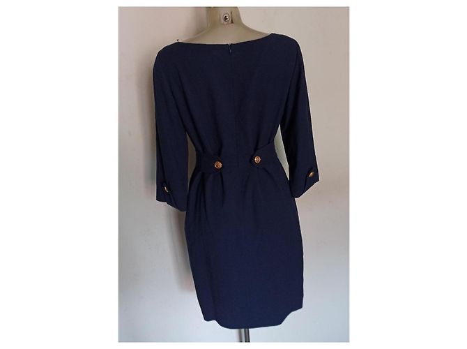 Kleid Moschino Kleid blau Dunkelblau - Ansicht 4