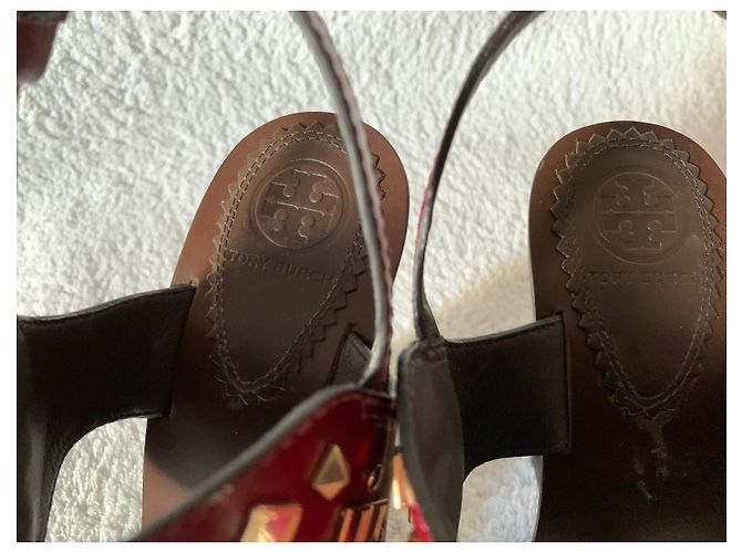 Tory Burch Sandali alti Kingsbridge Bordò - vista 4