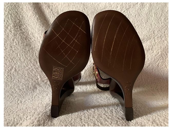 Tory Burch Sandali alti Kingsbridge Bordò - vista 5