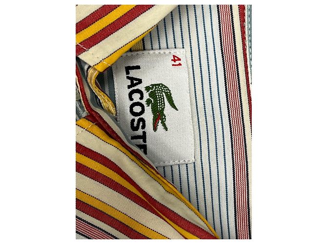 Camicia Lacoste in cotone Taglia 41 Multicolore - vista 6