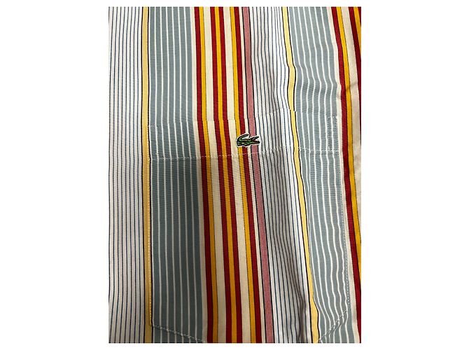 Camicia Lacoste in cotone Taglia 41 Multicolore - vista 7