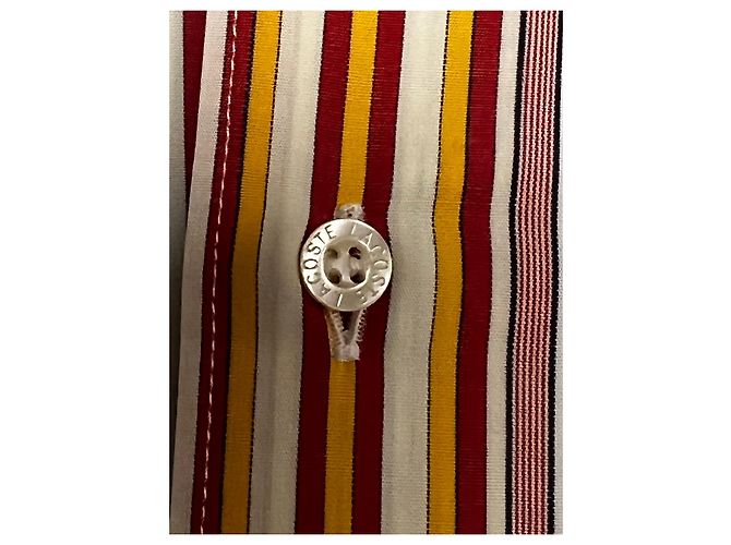 Camicia Lacoste in cotone Taglia 41 Multicolore - vista 8