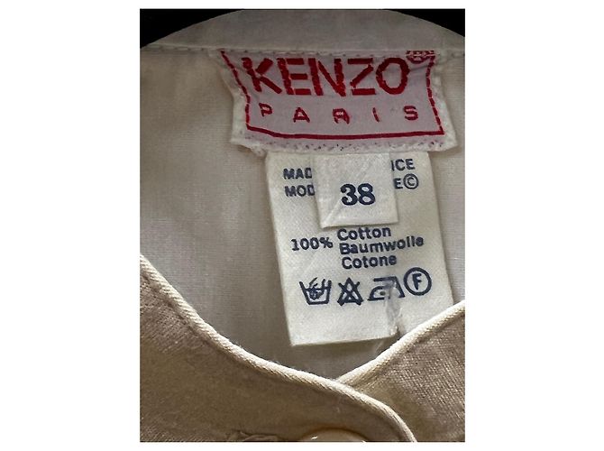 Camisa Kenzo de algodón beige - vista 4
