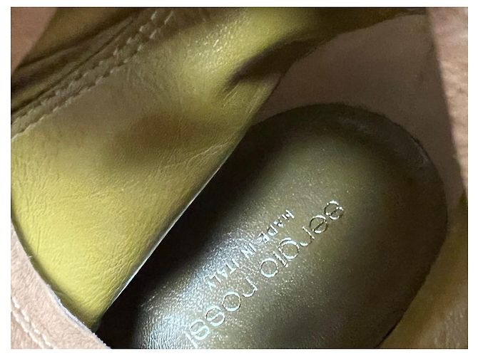 Sergio Rossi Wildleder Stiefel Camel - Ansicht 14