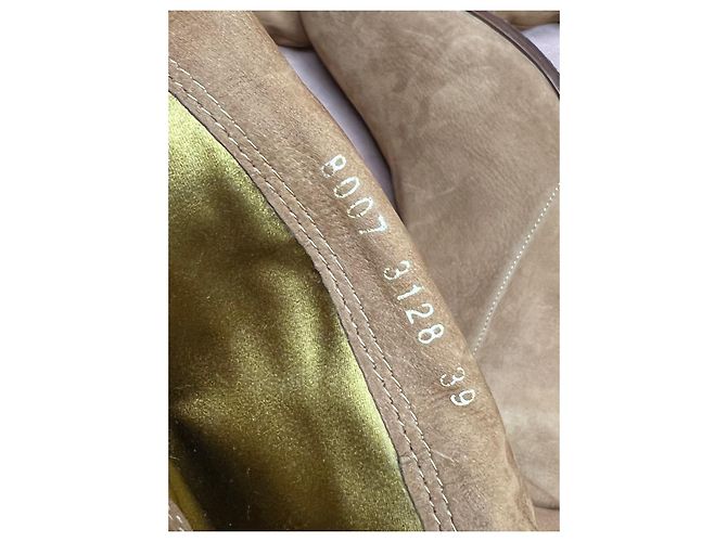 Sergio Rossi Wildleder Stiefel Camel - Ansicht 6