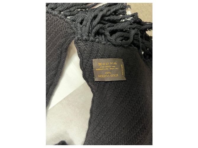 Louis Vuitton Schal Schwarz aus Wolle und Kaschmir - Ansicht 5