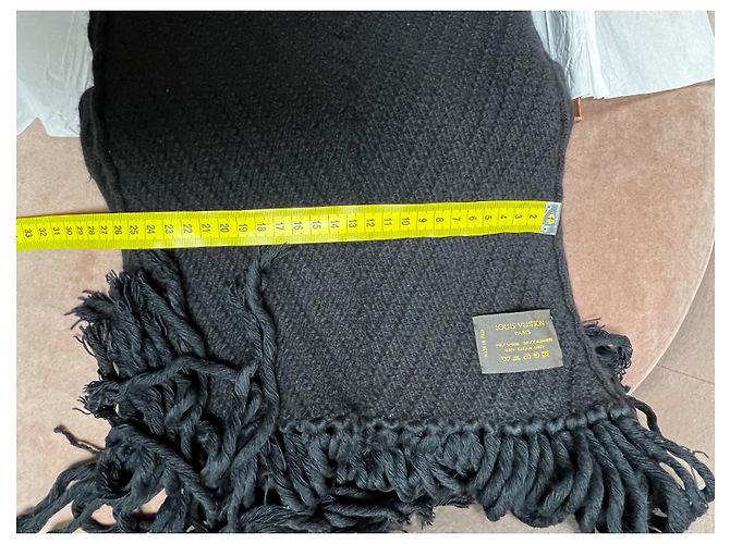 Louis Vuitton Schal Schwarz aus Wolle und Kaschmir - Ansicht 8