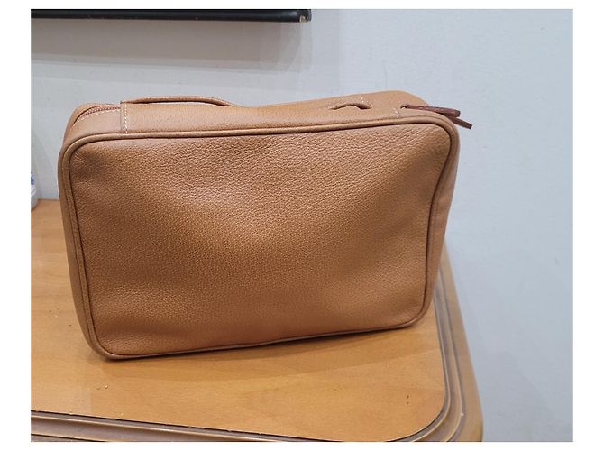 Autre Marque Serapian borsa beauty in pelle Beige - vista 2