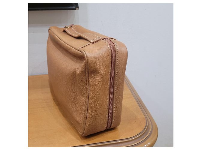 Autre Marque Serapian borsa beauty in pelle Beige - vista 4