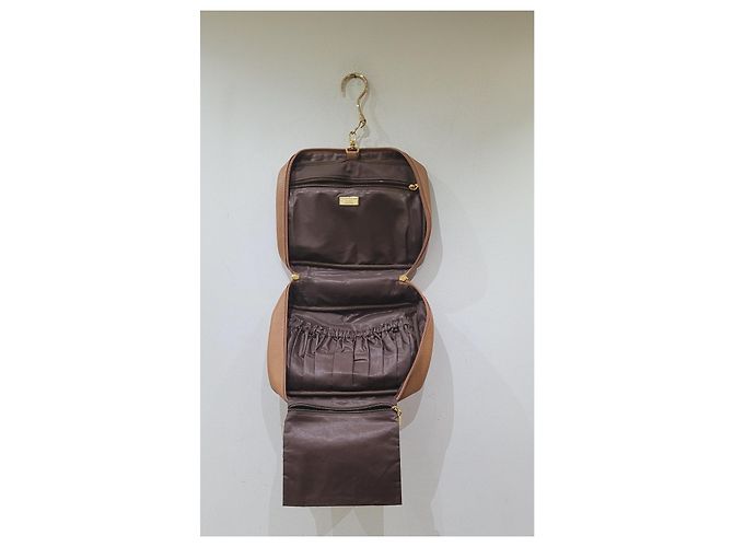 Autre Marque Serapian borsa beauty in pelle Beige - vista 5