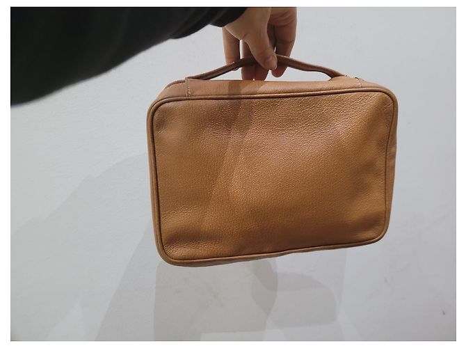 Autre Marque Serapian borsa beauty in pelle Beige - vista 6